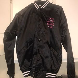 Anti social social club baseball jacket